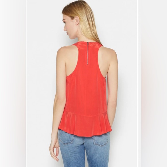 Joie Silk Cosma Peplum Shell Tank Grenadine M NWT - Picture 2 of 9